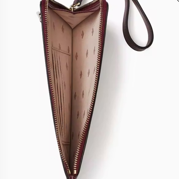 NWT Kate Spade Staci Medium Zip Wristlet Deep Berry - Picture 4 of 8